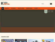 Tablet Screenshot of kuzumetal.com